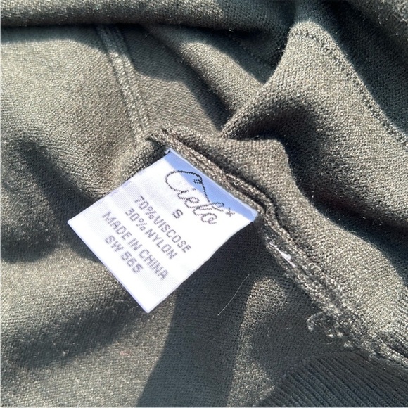 Cielo Everyday Ultra Soft Dark Forest Green Cardigan Size Small NEW - Picture 11 of 12